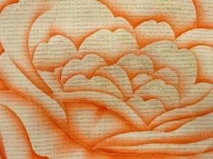 アンティーク　絽花模様刺繍子供帯